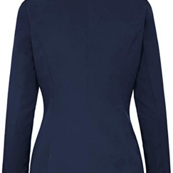 luvamia Women's Open Front Long Sleeves Work Blazer Casual Buttons Jacket Suit - Picture 3 of 5